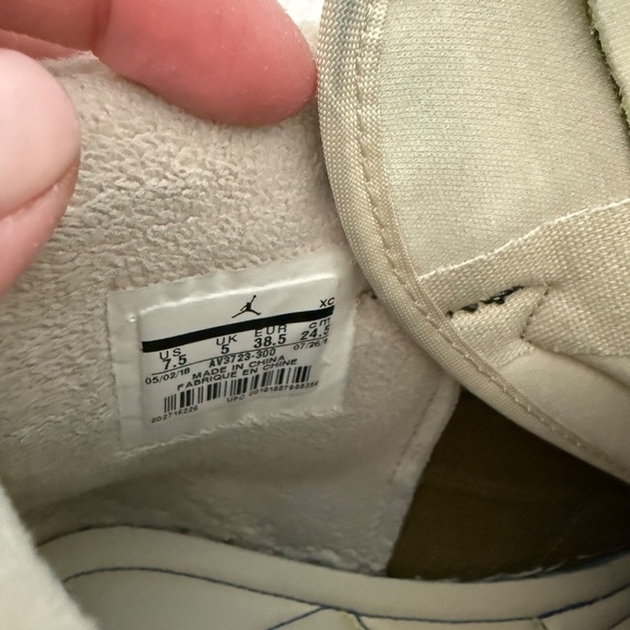 Nike Air Jordan 1 Retro High Zip Olive / Volt / Blue – Women’s US 7.5 - Picture 5 of 8